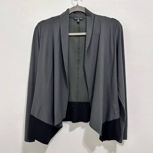 Eileen Fisher Charcoal and Black Women's Cardigan Size Medium Stretch  Layering